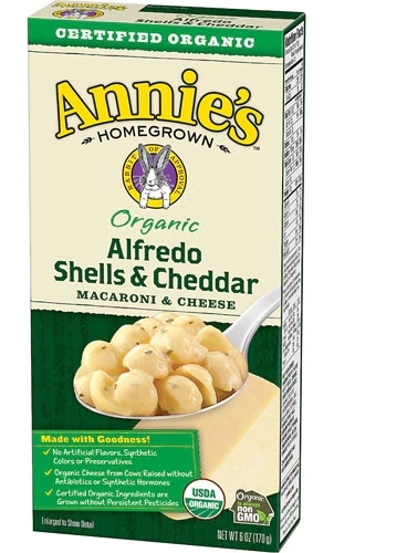 Annie's Macarrão e Queijo Orgânico Alfredo Shells & Cheddar 170g - Jantar Rápido e Delicioso