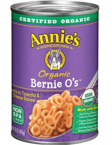 Annie's Homegrown Organic Bernie O's: Massa Orgânica com Molho de Tomate e Queijo (425g)