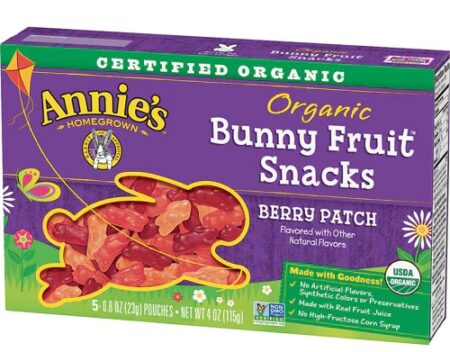 Annie's Homegrown Organic Bunny Fruit Snacks Berry Patch -- 5 Pouches