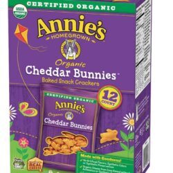 Annie's Homegrown Cheddar Bunnies Orgânicos - Lanche Infantil com 12 Pacotes