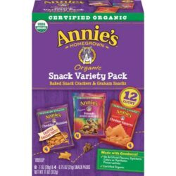 Annie's Homegrown Organic Snack Pack Variety 12 unidades - Snacks Orgânicos Variados