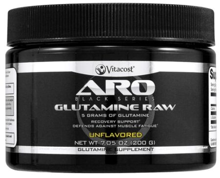 ARO-Vitacost Black Series Glutamine Raw Unflavored -- 7.05 oz (200 g)