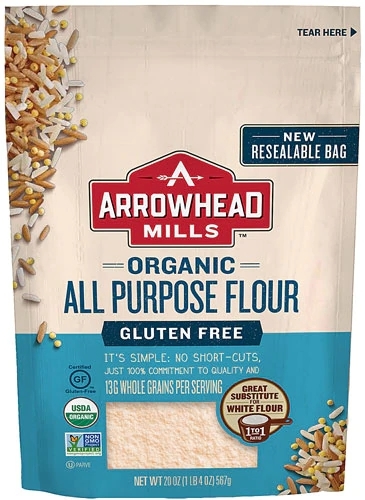 Farinha de Trigo Integral Orgânica Sem Glúten Arrowhead Mills - 567g