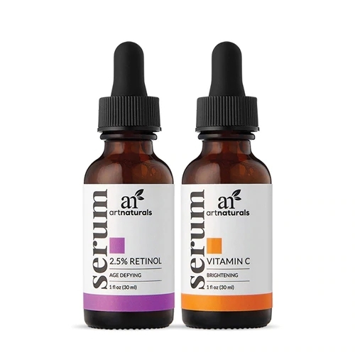 Art Naturals Duo de Séruns de Vitamina C e A 30ml: Pele Radiante e Rejuvenescida