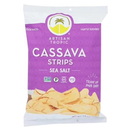 Artisan Tropic Cassava Strips Sea Salt -- 4.5 oz