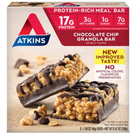 Atkins Atkins Meal Bar Chocolate Chip Granola -- 5 Bars