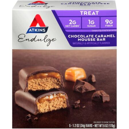 Atkins Endulge Bar Chocolate Caramel Mousse -- 5 Bars