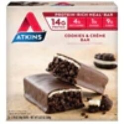 Barra de Proteína Atkins Cookies & Creme - 5 Unidades (Aprox. 200g)