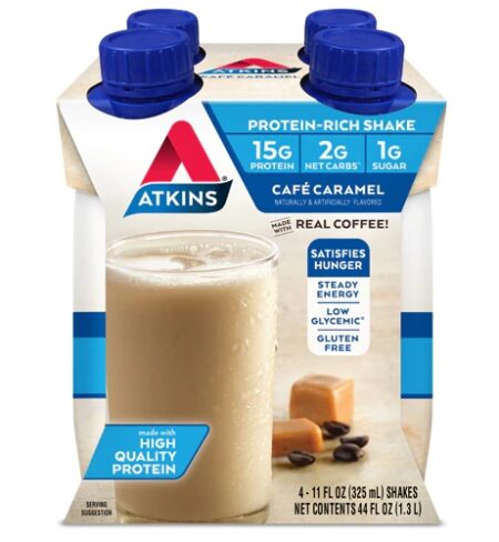 Atkins Protein Rich Shake Cafe Caramel -- 4 Shakes