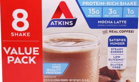 Atkins RTD Shake Mocha Latte -- 8 Shakes