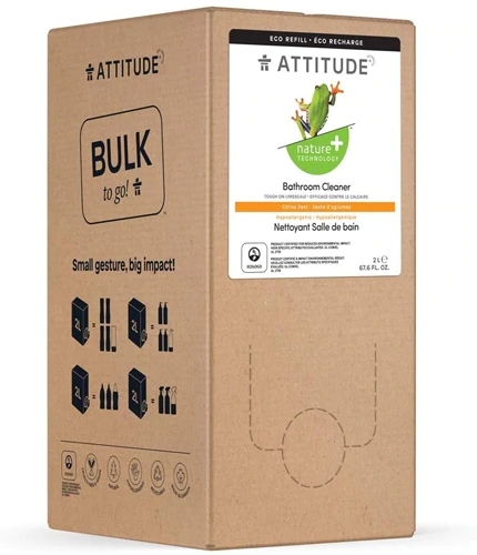 Limpador de Banheiro Attitude Nature plus Technology™ Citrus Zest - 2000ml: Brilho Natural e Seguro