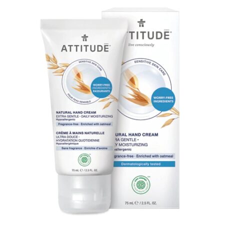 Attitude Sensitive Skin Hand Cream - Fragrance Free -- 2.5 fl oz