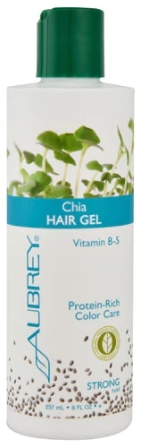 Gel de Cabelo Aubrey Chia Seed Strong Hold - 237ml | Fixação Poderosa e Nutrição Profunda