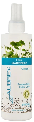 Aubrey Hair Spray Fixação Forte com Óleo de Chia 237ml - Controle e Nutrição para Seus Cabelos