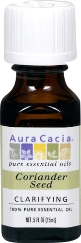 Óleo Essencial de Semente de Coentro Aura Cacia 100% Puro - 15ml (0.5 fl oz)