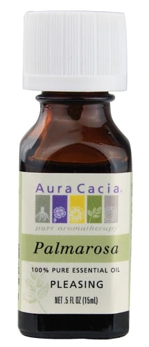 Óleo Essencial Aura Cacia Palmarosa 100% Puro - 15ml (0.5 fl oz) | Bem-Estar e Cuidados