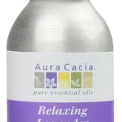 Aura Cacia Óleo Essencial Relaxante Lavanda - Spray Ambiente e Corpo 118ml (4 fl oz)