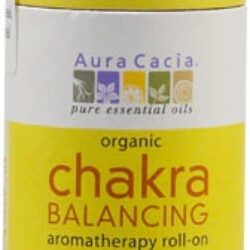 Óleo Roll-On Aura Cacia Equilíbrio Chakra Plexo Solar Limão e Helichrysum 9ml - Energia Vital