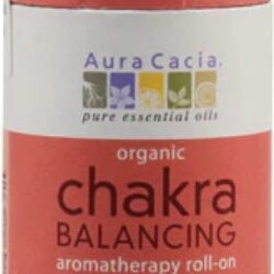 Aura Cacia Roll-On Aromaterapia Equilíbrio Chakra Raiz Vetiver Noz-moscada 9ml