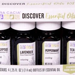 Aura Cacia Kit Descobrir Óleos Essenciais Puro - 1 Kit (Aprox. 15ml Total)