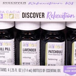 Aura Cacia Kit Descoberta Relaxamento Essencial - 1 Kit Completo para Bem-Estar