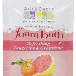 Aura Cacia Espuma de Banho Refrescante Tangerina e Grapefruit - 71g