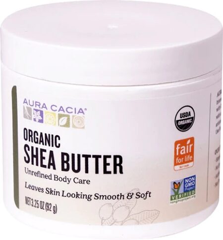 Aura Cacia Organic Shea Butter Unrefined Body Care -- 3.25 oz