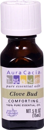 Óleo Essencial de Cravo Aura Cacia Broto 15ml - 100% Puro e Natural para Bem-Estar
