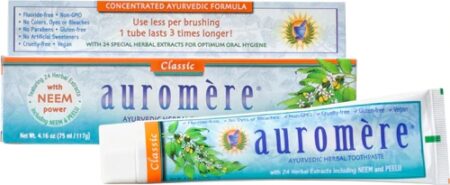 Auromere Ayurvedic Herbal Toothpaste Classic -- 4.16 oz