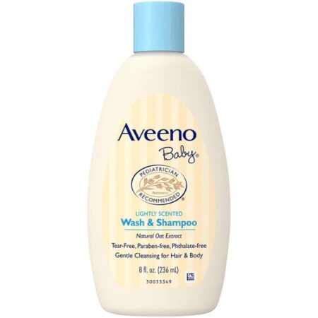 Aveeno Baby Wash & Shampoo Lightly Scented -- 8 fl oz