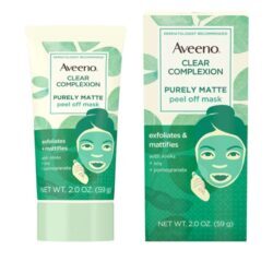 Aveeno Clear Complexion Máscara Peel-Off Puramente Matificante 10g: Pele Limpa e Sem Brilho