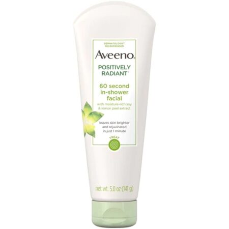 Aveeno Positively Radiant® 60 Second In-Shower Facial Cleanser -- 5 oz