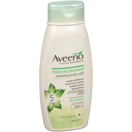 Aveeno Positively Radiant® Exfoliating Body Wash -- 18 fl oz