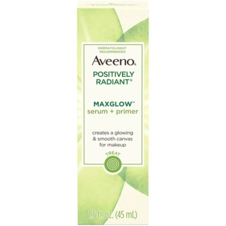 Aveeno Positively Radiant® Maxglow™ Serum + Primer -- 1.5 fl oz