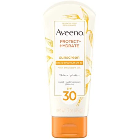 Aveeno Protect + Hydrate Lotion Sunscreen with Broad Spectrum SPF 30 -- 3 oz