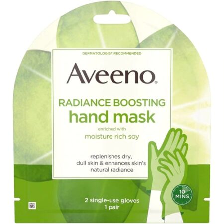 Aveeno Radiance Boosting Hand Mask Gloves -- 1 Pair