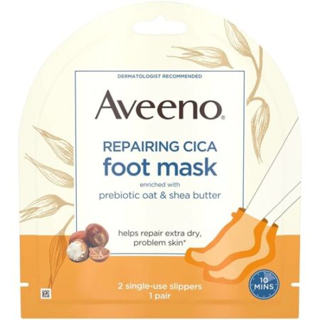 Aveeno Repairing CICA Foot Mask Slippers -- 1 Pair