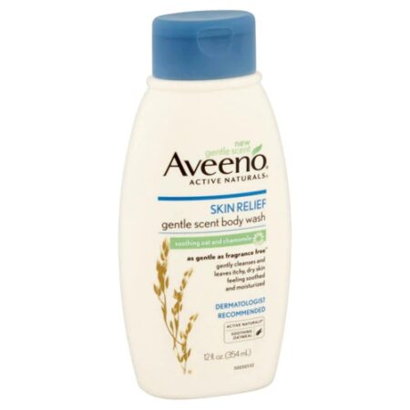 Aveeno Skin Relief Gentle Scent Body Wash Soothing Oat and Chamomile -- 12 fl oz