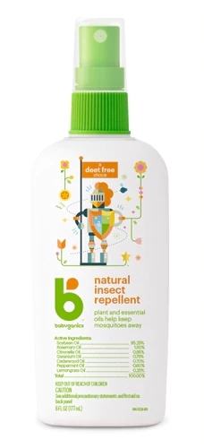 Repelente de Insetos Natural Babyganics 177ml - Proteção Segura para Bebês e Família