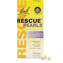 Bach Rescue Pearls Alívio Natural do Estresse - 28 Cápsulas Veganas | Bem-Estar Mental