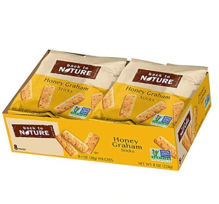 Back To Nature Honey Graham Sticks -- 8 Pouches