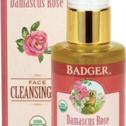 Óleo de Limpeza Facial Badger Damascus Rose 59ml - Limpeza Suave e Nutrição Profunda