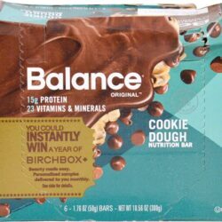 Balance Bar Barra de Nutrição Sabor Cookie Dough - 6 Barras (Aproximadamente 420g)