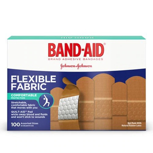 Band-Aid Curativo Adesivo Original - Pacote com 100 Unidades (Aprox. 28.350g)