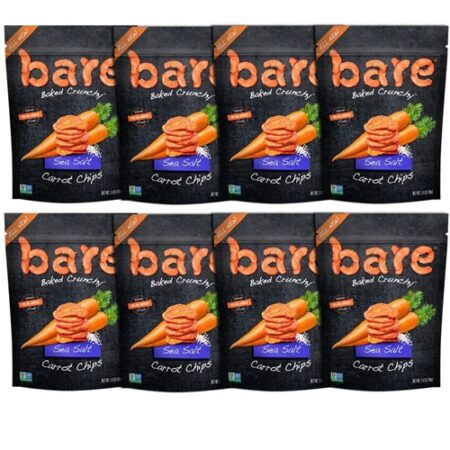 Bare Baked Crunchy Sea Salt Chips Carrots -- 1.4 oz Each / Pack of 8