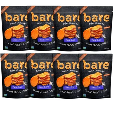 Bare Baked Crunchy Sea Salt Chips Sweet Potato -- 1.4 oz Each / Pack of 8