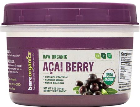 BareOrganics Acai Berry Powder Raw -- 4 oz