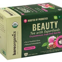 Chá BareOrganics Beauty Funcional - 12 Cápsulas Individuais para Sua Rotina de Bem-Estar