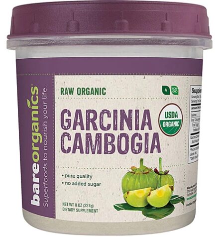 BareOrganics Garcinia Cambogia Raw Powder Raw -- 8 oz