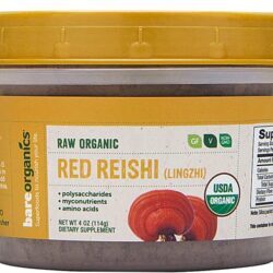 Pó de Cogumelo Red Reishi (Lingzhi) Orgânico BareOrganics 113g - Vitalidade e Bem-Estar